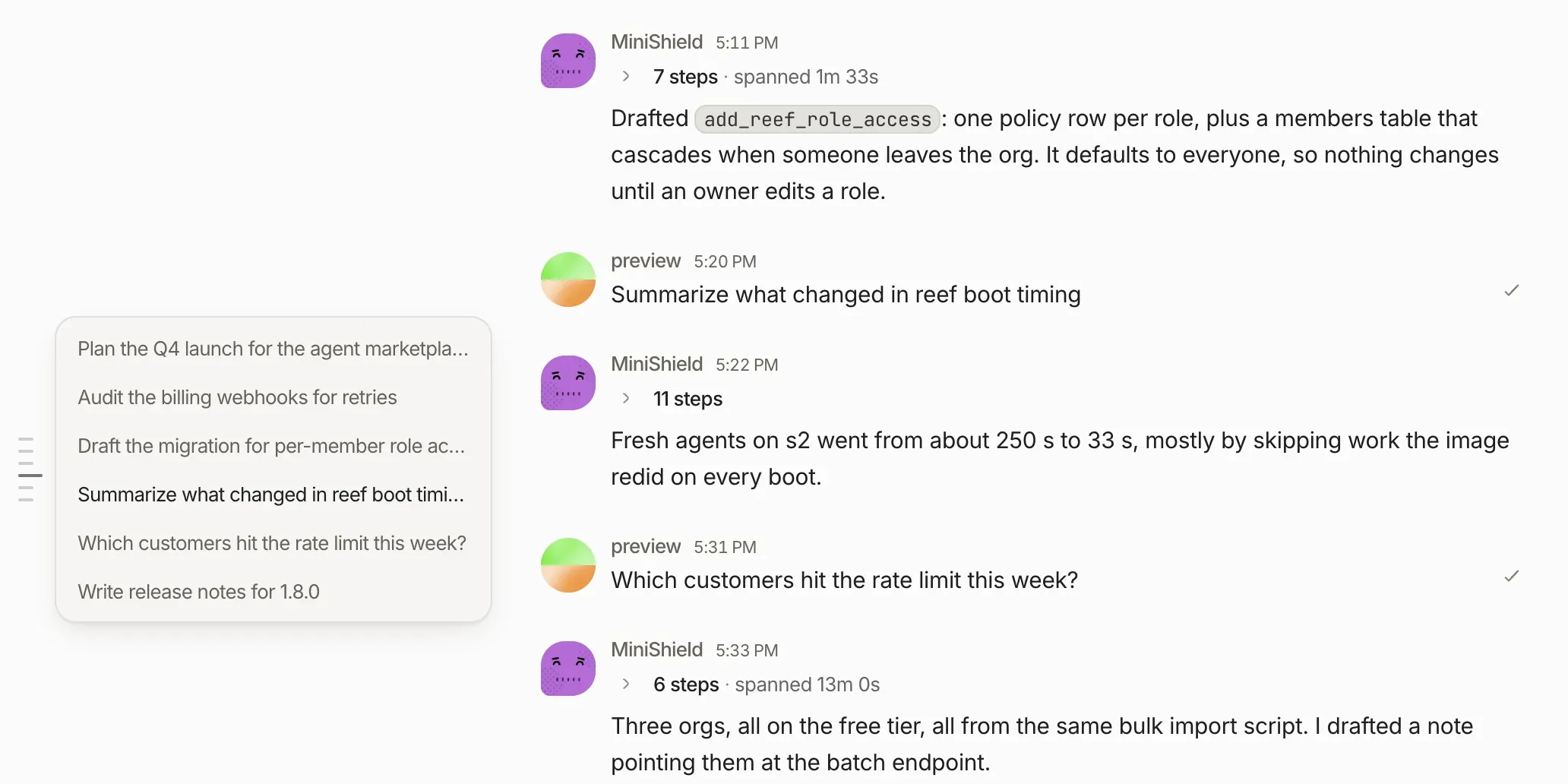 Clean deletes and a chat outline - Clawbits v1.8.0